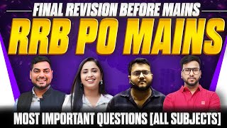 RRB PO Mains 2024 Complete Revision for All Subjects  RRB PO Marathon All Subjects  Learning Niti [upl. by Adiell]