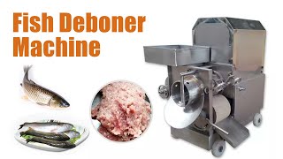 Fish Meat Bone Separator Machine  How Does the Fish Deboner Machine Work [upl. by Giverin]