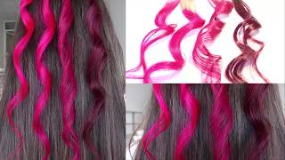 Cómo usar un tinte fantasía rosa fucsia sobre un cabello sin decolorar Fuschia Shock [upl. by Carman]