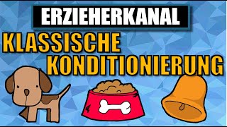 Klassische Konditionierung  das klassische Konditionieren nach Pawlow  ERZIEHERKANAL [upl. by Kary827]