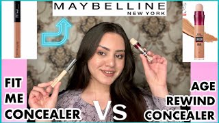 Maybelline fit me vs Maybelline age rewind concealer  Which one is better Kp styles [upl. by Ivie89]