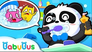 Bayi Panda Kiki amp Miumiu Rajin Menggosok Gigi  Kartun Anak  Bahasa Indonesia  BabyBus [upl. by Iharas]