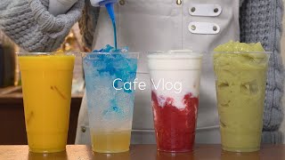 sub 🛌🧸추운 날 포근한 음료 제조 영상🧸🛌  카페 브이로그  개인카페 브이로그  cafe vlog  asmr  no bgm  4K [upl. by Gnoy]