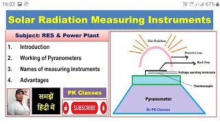 Solar radiation measuring instrumentsPyranometerWorking of pyranometer [upl. by Alvira]