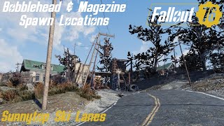 Fallout 76 Bobblehead amp Magazine Spawn Locations  Sunnytop Ski Lanes [upl. by Flyn]