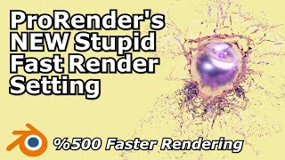 Radeon ProRenders 352 Interactive Render Setting  New Fast Setting [upl. by Maurey]