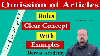 Omission of articles rules  omission of article  no article use [upl. by Bendix]