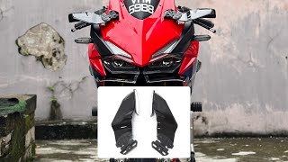 SIDE MIRROR WINGLET  CBR250RR [upl. by Dorcy]