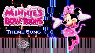 Minnies Bow Toons Theme Song Piano Tutorial [upl. by Glynas205]