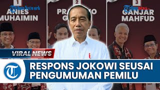 REAKSI Jokowi seusai Pengumuman Hasil Rekapitulasi Pemilu 2024 Apresiasi Kinerja KPU amp Bawaslu [upl. by Ahtoelc105]