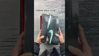 air force 1 black greenleave your sizeshort sneakerhead unboxing getmyplug [upl. by Sirc523]