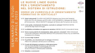 Le nuove linee guida per lorientamento nel sistema distruzione  26 aprile 2023 alle 1430 [upl. by Jelle898]