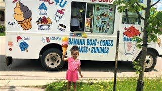 Kids Buying Ice Cream from Ice Cream Truck fun video part 2 [upl. by Agneta]