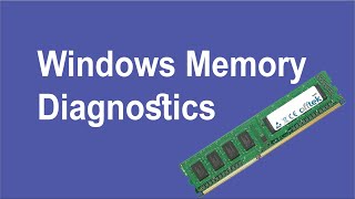 Check RAM information Error correctly using Windows Memory Diagnostics [upl. by Ulla]