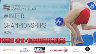 Session 4  Heats  West Midlands Winter Championships 25m 2024 [upl. by Deehsar]