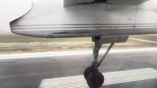 HD  Porter DASH 8 FOGGY Landing In Ottawa YOW [upl. by Ohl]