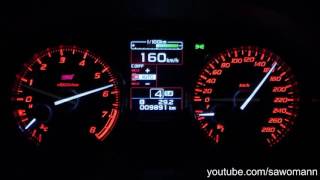 2016 Subaru WRX STI 300 HP 0100 kmh amp 0100 mph Acceleration [upl. by Anaher314]