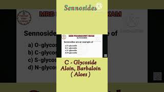 RRB PHARMACIST eXAM preparation 2024 DRUG INSPECTOR EXAM PHARMACOGNOSY GLYCOSIDES SENNOSIDES SENNA [upl. by Cchaddie]