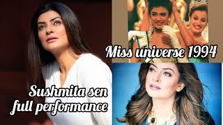 Miss universe 1994 Sushmita sen full performance [upl. by Bailar]