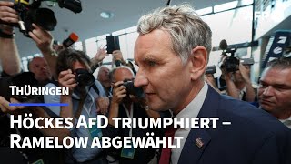 AfD triumphiert in Thüringen – Ramelow abgewählt  AFP [upl. by Nnyluqcaj]