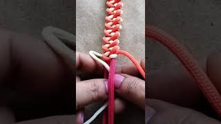 paracord bracelet knot design diy bracelet shortsvideo knot paracordbracelet work [upl. by Drawyeh]