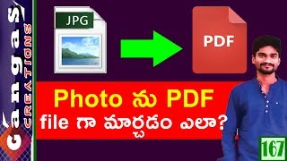 How To Convert Photo to Pdf File on Mobile in Telugu [upl. by Chader]