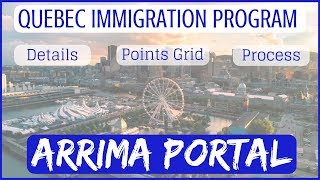 QUEBEC Immigration Program  Arrima Portal [upl. by Adnohsek]