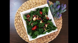 EasyampTasty  Rocket Salad With Fried Halloumi Cheese  Turkish Cuisine [upl. by Berkow145]