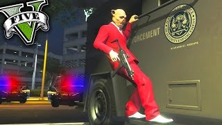 EL ROBO DEL FURGÓN BLINDADO  TROLLEANDO EN GTA V ONLINE [upl. by Ecirehs502]