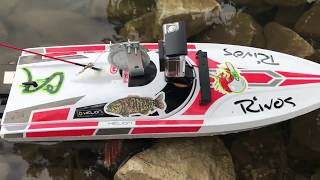 FISHING WITH A RC BOAT SINKS [upl. by Vincents]