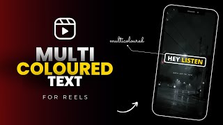 How to make multicoloured text for reels in android  Instagram text color change  Dheeraj Mehra [upl. by Oizirbaf]