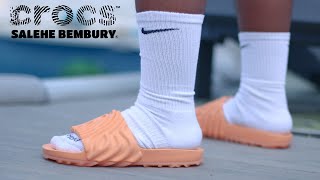 SALEHE BEMBURY x CROCS POLLEX SLIDE quotCITRUS MILKquot  REVIEW ONFOOT amp SIZING [upl. by Nochur]