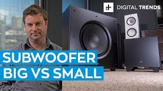 Big Subwoofer vs Small Subwoofer Comparison [upl. by Yatnwahs]