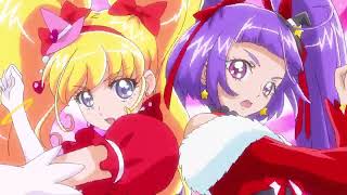 4K Upscale Mahou Tsukai Precure Cure Miracle amp Cure Magical  Ruby Transformation [upl. by Dnalyk]