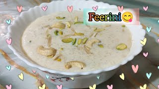 Feerini recipe  pise Hue chawal ki kheer  feerini easy recipe 💕 [upl. by Ventura]