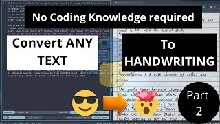 Amazing Trick to Convert Any TEXT to HANDWRITING NO CODING REQUIRED  Must watch  Part 2 [upl. by Eimar]