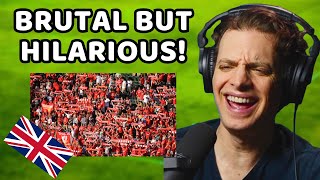 American Reacts to The Funniest Football Chants in England [upl. by Clywd]