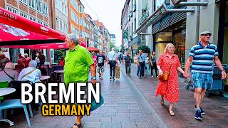 Bremen Germany 4K Walking Tour  Oldtown and places around [upl. by Trahurn]