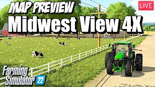 🔴LIVE  Testing a New Midwest Map For Farming Simulator 22 Midwest View 4X [upl. by Goodrow]