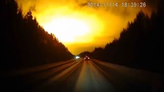 UFO Meteorite Mystery Orange Glow Lights Up Russian Night Sky [upl. by Bunow58]