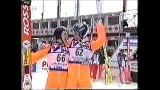 Last 5 jumps  WM Ramsau  Bischofshofen 1999 [upl. by Nosittam]