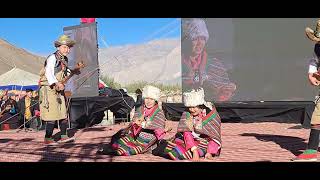 TIPA Tibetan Group Dance performed of Cha Thung Thung Karmo  Zanskar festival 2024 [upl. by Noseimaj]