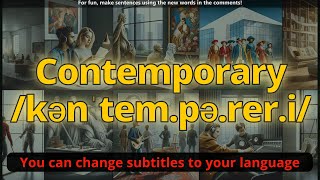 Contemporary meaning with 5 examples [upl. by Ojok]