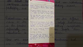 pyschology Assignment on Reductionism vs non Reductionism [upl. by Asaph332]