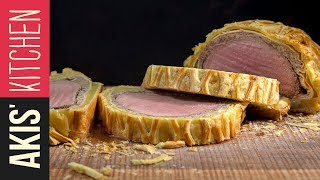 Beef Wellington  Akis Petretzikis [upl. by Harak]