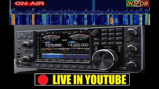 LIVE QSO IN HF BAND ICOM IC7610  HDSDR 101124 2100 [upl. by Nehcterg296]