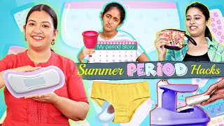 10 Periods Hacks For Summer  Anantyas 1st Period Story  CookWithNisha [upl. by Fabozzi]