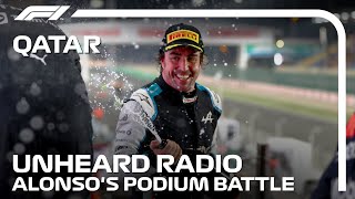 Fernando Alonsos Podium Battle  2021 Qatar Grand Prix [upl. by Anatak]