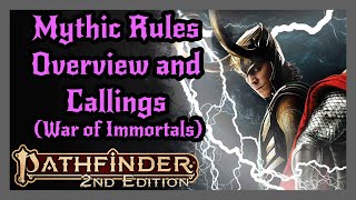 Mythic Rules and Callings from War of Immortals Link to the book in description PF2e [upl. by Leidgam]