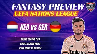 NED vs GER Dream11 Team  Netherlands vs Germany Dream11 Team  Fantasy Tips Teams and Prediction [upl. by Kirima]